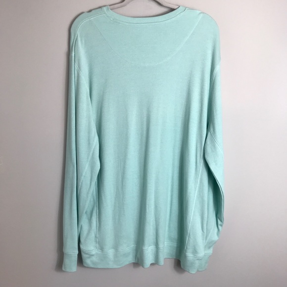 Charleston Threads Men's Pullover V-Neck Sweatshirt-Light Green-XL - Picture 5 of 6